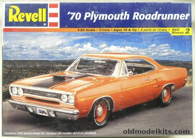 Revell 1/25 1970 Plymouth Roadrunner, 85-2980 plastic model kit